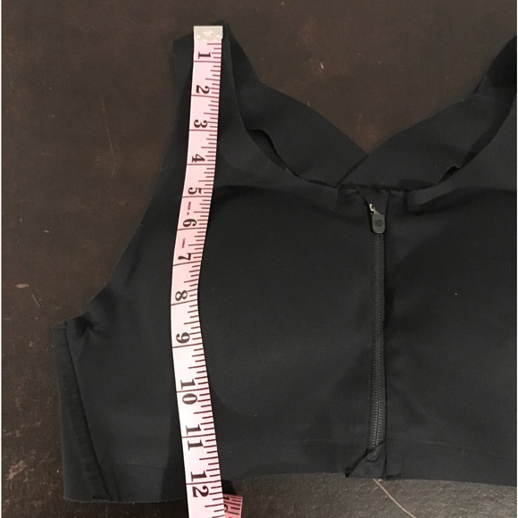 Lululemon Bra Women's Black Enlite Front Zip High Support Bra - Size 38 D - Picture 10 of 11